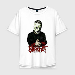 Мужская футболка оверсайз Slipknot mask