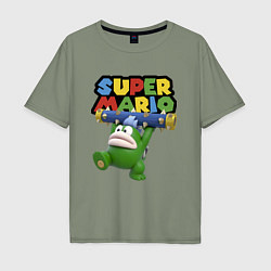 Футболка оверсайз мужская Super Mario - Spike - Character, цвет: авокадо
