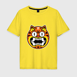 Мужская футболка оверсайз Маска тигра