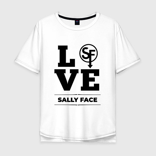 Мужская футболка оверсайз Sally Face love classic / Белый – фото 1