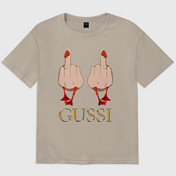 Мужская футболка оверсайз Два весёлых гуся - GUSSI - Fashion 2055