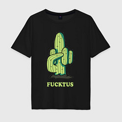 Мужская футболка оверсайз Cactus Fucktus