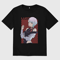 Футболка оверсайз мужская Милая Люси, цвет: черный