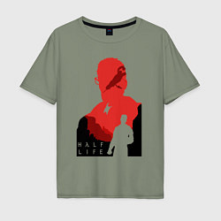 Мужская футболка оверсайз Half life - Freeman