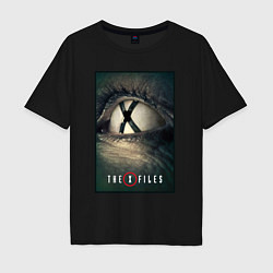 Футболка оверсайз мужская X - Files poster, цвет: черный