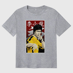 Мужская футболка оверсайз Дракон Брюс Ли