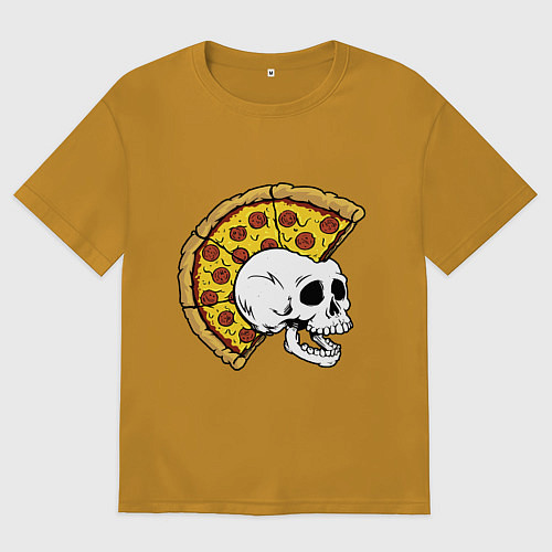 Мужская футболка оверсайз Ниндзя черепахи / Горчичный – фото 1