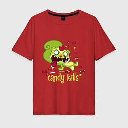 Мужская футболка оверсайз Nutty - candy kills