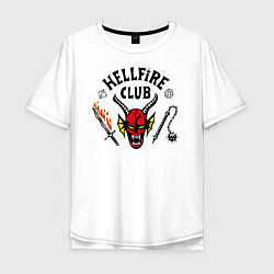 Мужская футболка оверсайз Hellfire сlub art