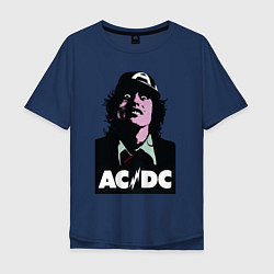 Мужская футболка оверсайз Angus young - ACDC