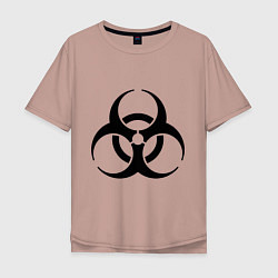Мужская футболка оверсайз Biological hazard