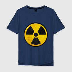 Футболка оверсайз мужская Atomic Nuclear, цвет: тёмно-синий