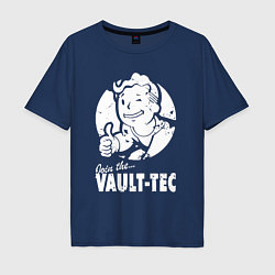 Мужская футболка оверсайз Vault boy - join the vault tec