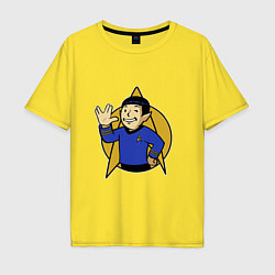 Мужская футболка оверсайз Spoke - vault boy