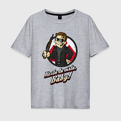 Мужская футболка оверсайз Vault boy - terminator