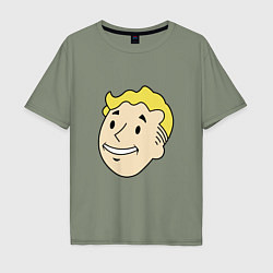 Мужская футболка оверсайз Vault boy head