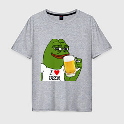 Мужская футболка оверсайз Drink Pepe