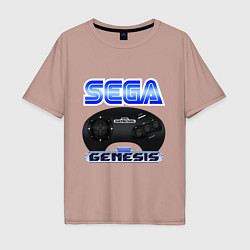 Мужская футболка оверсайз Sega genesis joystick