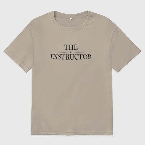Мужская футболка оверсайз Instructor / Миндальный – фото 1