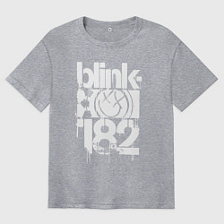 Футболка оверсайз мужская Stencil white logo, цвет: меланж