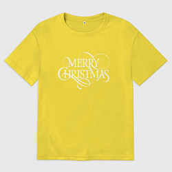 Мужская футболка оверсайз Merry christmas fun