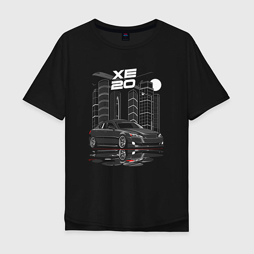 Мужская футболка оверсайз Second Generation Lexus IS / Черный – фото 1