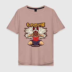 Мужская футболка оверсайз Ghibli Mononoke