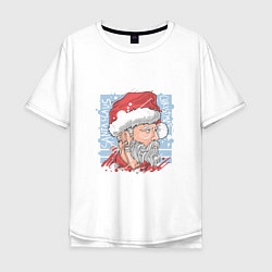 Мужская футболка оверсайз Claus christmas
