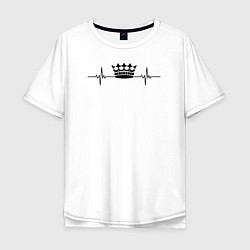 Мужская футболка оверсайз Корона для девушки
