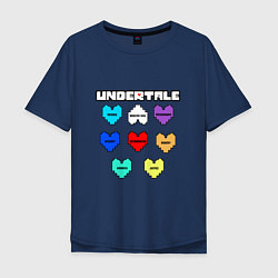 Мужская футболка оверсайз Undertale - души 8 людей