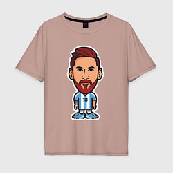 Мужская футболка оверсайз Little Messi