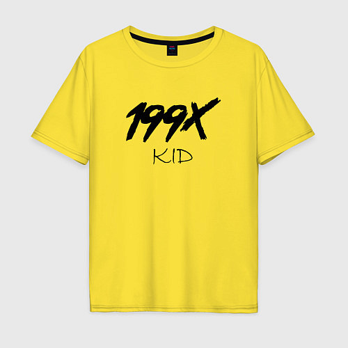 Мужская футболка оверсайз 199X KID / Желтый – фото 1