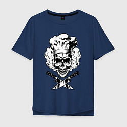 Мужская футболка оверсайз The cooks skull