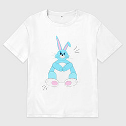 Мужская футболка оверсайз Косой кролик