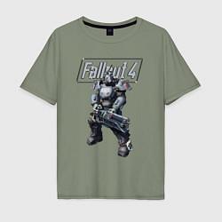Мужская футболка оверсайз Fallout 4 - Ultracite Power Armor