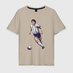 Мужская футболка оверсайз Maradona football