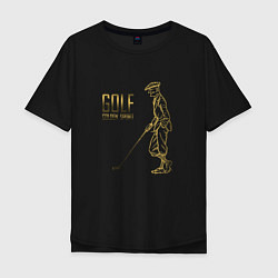 Мужская футболка оверсайз Golf - golden sport