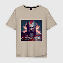 Мужская футболка оверсайз Кратос, бог войны