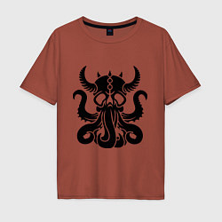 Мужская футболка оверсайз Морской демон