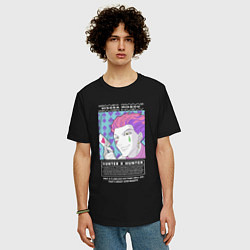 Футболка оверсайз мужская Хисока Мороу, цвет: черный — фото 2