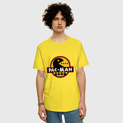 Футболка оверсайз мужская Pac-man game, цвет: желтый — фото 2