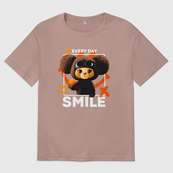 Мужская футболка оверсайз Every day smile