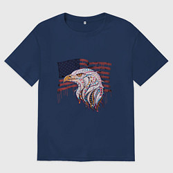 Футболка оверсайз мужская American eagle, цвет: тёмно-синий