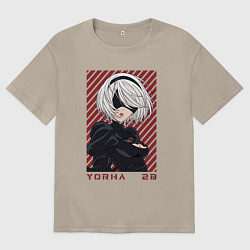 Футболка оверсайз мужская Йорха, цвет: миндальный