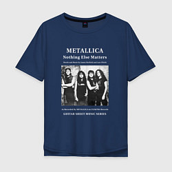 Мужская футболка оверсайз Metallica рок группа
