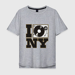 Мужская футболка оверсайз Vinyl New York