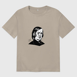 Мужская футболка оверсайз Роберт Шуман