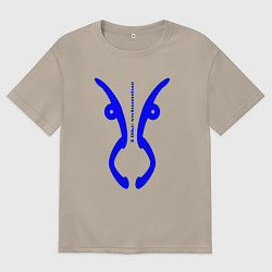 Мужская футболка оверсайз Мне нравится плаванье на английском