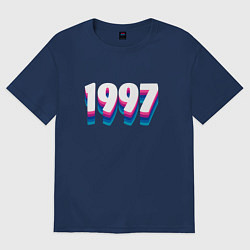 Футболка оверсайз мужская Made in 1997 vintage art, цвет: тёмно-синий