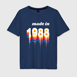 Мужская футболка оверсайз Made in 1988 liquid art